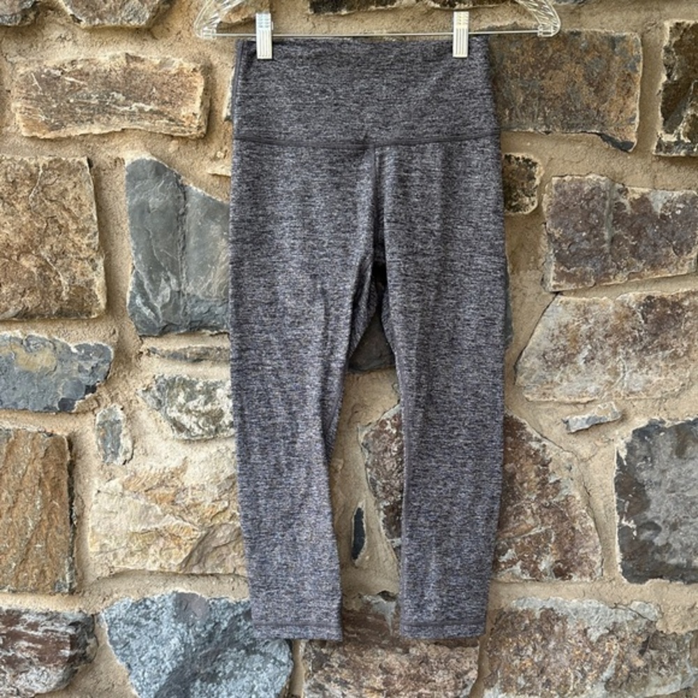 Lululemon Athletica Wunder Under Leggings in Heathered Dark Gray Size 6